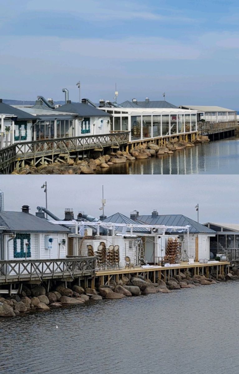 Pergola för restaurang vid uteservering